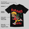Red Collection DopeSkill T-Shirt Fear Fuels The Hustle Graphic