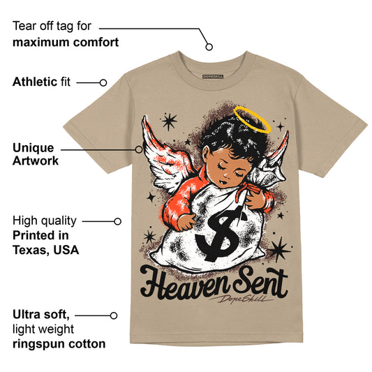 Latte 1s DopeSkill Medium Brown T-shirt Heaven Sent Graphic