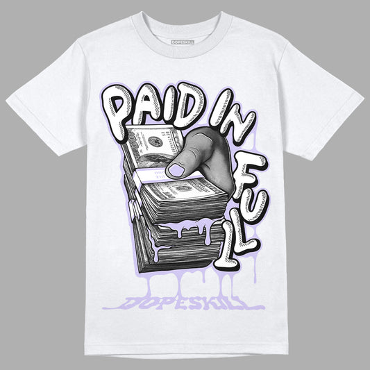 Jordan 11 Low Pure Violet DopeSkill T-Shirt Paid In Full Graphic Streetwear - White 