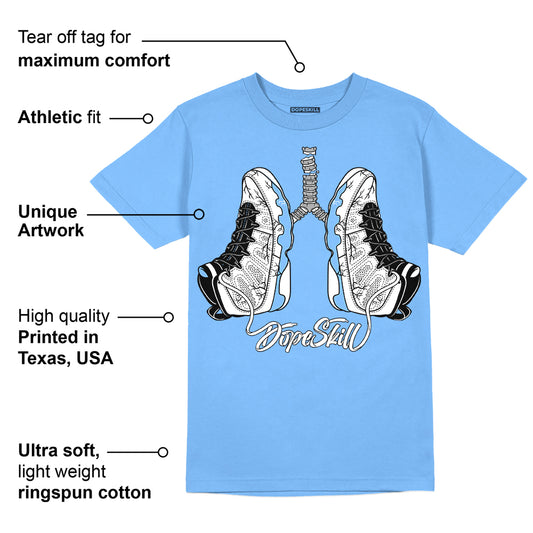 Powder Blue 9s DopeSkill Sky Blue T-shirt Breathe Graphic