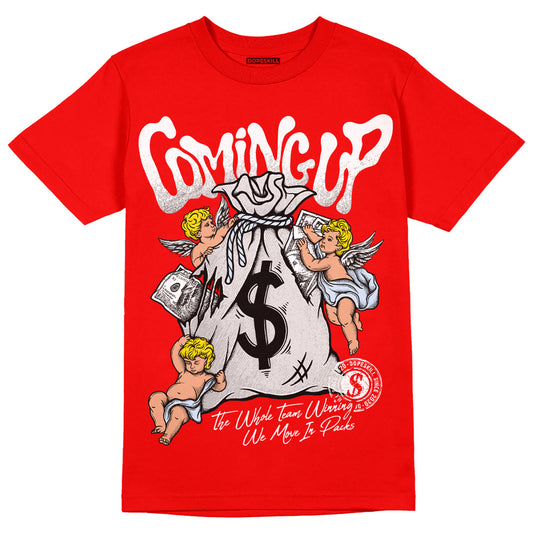 Jordan 11 Retro Cherry DopeSkill Varsity Red T-shirt Money Bag Coming Up Graphic Streetwear