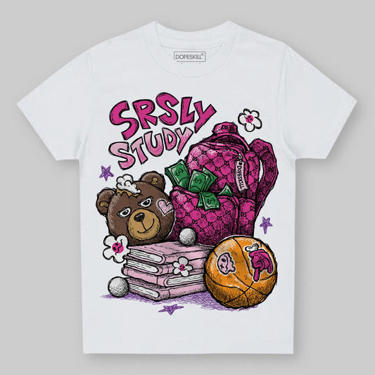 Pink Sneakers DopeSkill Toddler Kids T-shirt SRSLY Study Graphic Streetwear - White