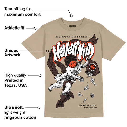 Latte 1s DopeSkill Medium Brown T-shirt Nevermind Graphic