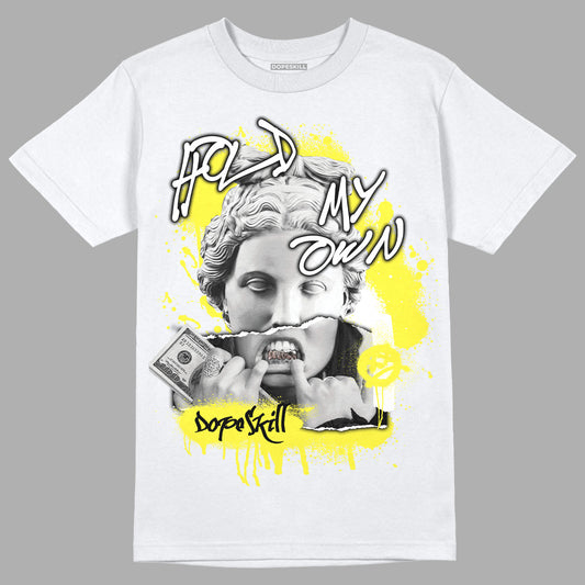 Jordan 11 Low 'Yellow Snakeskin' DopeSkill T-Shirt Hold My Own Graphic Streetwear - White 