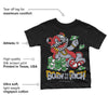 Bred Reimagined 4s DopeSkill Toddler Kids T-shirt Born To Be Rich Graphic