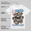French Blue 12s DopeSkill T-Shirt The Mouth With No Droughts Graphic