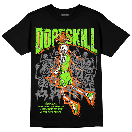 Neon Green Sneakers DopeSkill T-Shirt Thunder Dunk Graphic Streetwear
