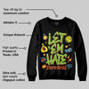 Neon Green Collection DopeSkill Sweatshirt Let 'em Hate Graphic