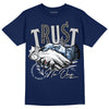 Jordan 6 “Georgetown” DopeSkill College Navy T-shirt Trust No One Graphic Streetwear