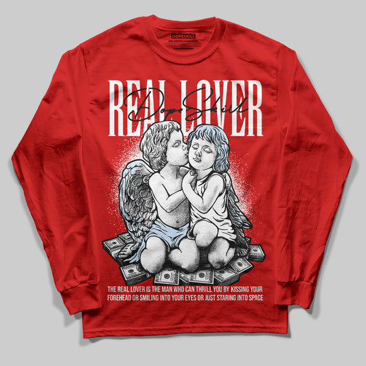 Jordan 11 Retro Cherry DopeSkill Varsity Red Long Sleeve T-shirt Real Lover Graphic Streetwear