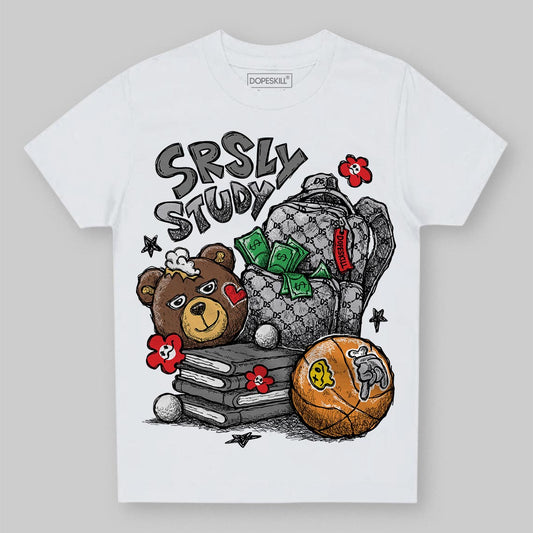 Grey Sneakers DopeSkill Toddler Kids T-shirt SRSLY Study Graphic Streetwear - White