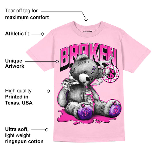 Pink Collection DopeSkill Pink T-shirt Sick Bear Graphic