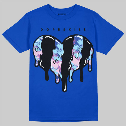 Hyper Royal 12s DopeSkill Hyper Royal T-shirt Slime Drip Heart Graphic