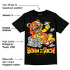 Yellow Collection DopeSkill T-Shirt Born To Be Rich Graphic