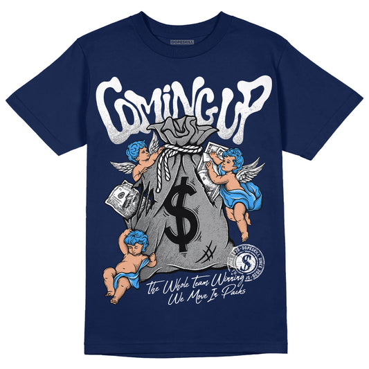 Jordan 3 "Midnight Navy" DopeSkill Navy T-shirt Money Bag Coming Up Graphic Streetwear