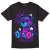 Jordan 13 Court Purple DopeSkill T-Shirt Smile Through The Pain Graphic Streetwear - Black