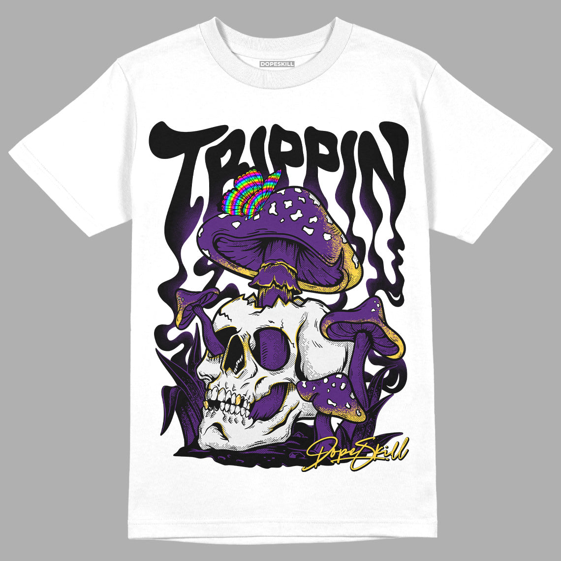 Jordan 12 “Field Purple” DopeSkill T-Shirt Trippin Graphic Streetwear - White
