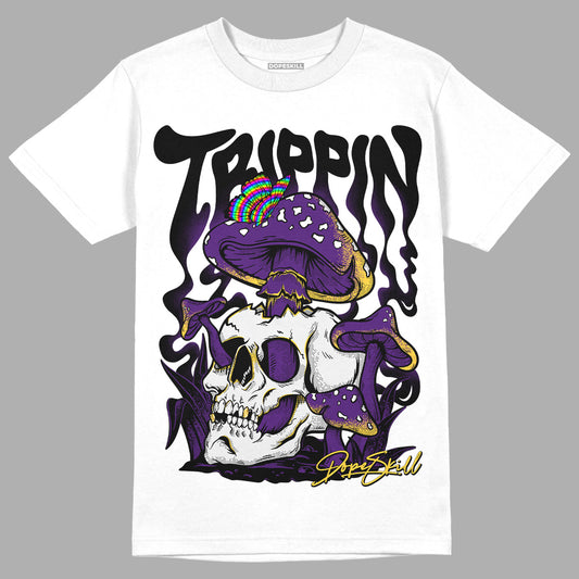 Jordan 12 “Field Purple” DopeSkill T-Shirt Trippin Graphic Streetwear - White