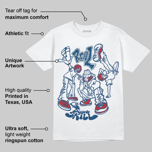 French Blue 12s DopeSkill T-Shirt Real Y2K Players Graphic