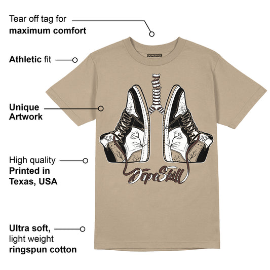 Latte 1s DopeSkill Medium Brown T-shirt Breathe Graphic