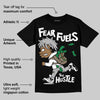 Dunk Panda White Black DopeSkill T-Shirt Fear Fuels The Hustle Graphic