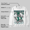 Gel 1130 White Dark Neptune DopeSkill Sweatshirt Threat Graphic
