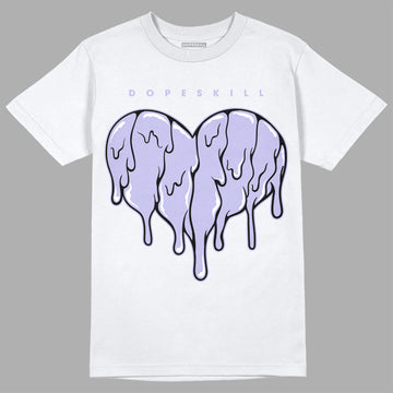 AJ 11 Low Pure Violet DopeSkill T-Shirt Slime Drip Heart Graphic