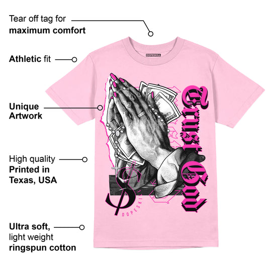 Pink Collection DopeSkill Pink T-shirt Trust God Graphic