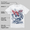 Summit White Navy 4s DopeSkill T-Shirt Drip Season Graphic