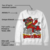 Fire Red 3s DopeSkill Sweatshirt Born To Be Rich Graphic