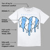 Powder Blue 9s DopeSkill T-Shirt Slime Drip Heart Graphic