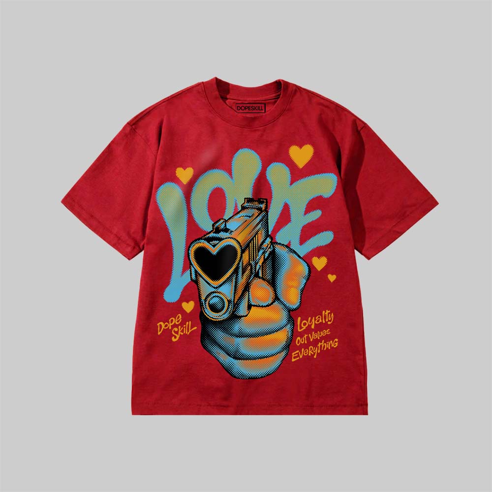 Love Shot DopeSkill Premium T-shirt Streetwear - Red