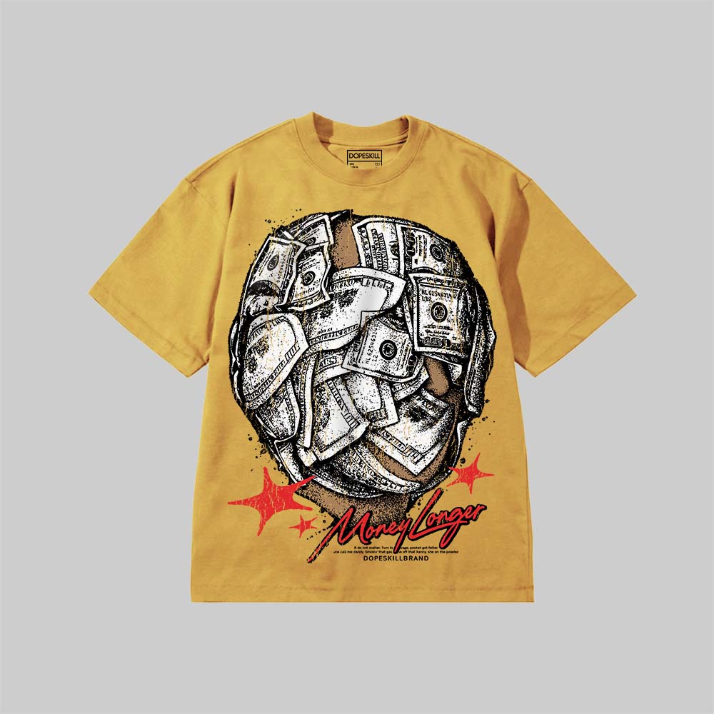 Money Longer DopeSkill Premium T-shirt Streetwear - Mustard