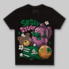 Green Sneakers DopeSkill Toddler Kids T-shirt SRSLY Study Graphic Streetwear - Black
