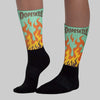 SB Dunk “Rodeo” DopeSkill Sublimated Sock FIRE Graphic