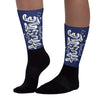 Rare Air Deep Royal Blue 1s DopeSkill Sublimated Sock Hustle Graphic