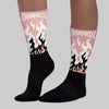 Rust Pink 1s 2025 DopeSkill Sublimated Sock FIRE Graphic