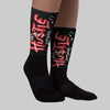 Bred 11s DopeSkill Sublimated Sock Hustle Graphic