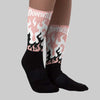 Rust Pink 1s 2025 DopeSkill Sublimated Sock FIRE Graphic