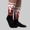 Brick By Brick 4s DopeSkill Sublimated Sock FIRE Graphic