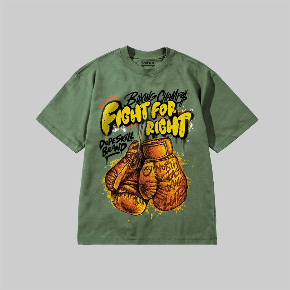 Fight For Right DopeSkill Premium T-shirt Streetwear - moss