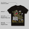 Medium Olive 3s DopeSkill Toddler Kids T-shirt Born To Be Rich Graphic