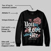 Harris Tweed x Denim Turquoise Dunk DopeSkill Sweatshirt You’re Lost Without Me Graphic