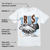 Dunk Low Futura University Blue DopeSkill T-Shirt Trust No One Graphic
