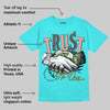Cyan Burst 9060 DopeSkill Virtual Blue T-Shirt Trust No One Graphic