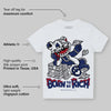 Rare Air Deep Royal Blue 1s DopeSkill Toddler Kids T-shirt Born To Be Rich Graphic