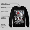 Black Metallic Reimagined 5s DopeSkill Sweatshirt Threat Graphic