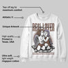 Harris Tweed x Sesame/Violet Mist Dunk DopeSkill Sweatshirt Real Lover Graphic
