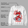 Cherry 11s DopeSkill Sweatshirt Smile Through The Pain Graphic