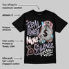 Harris Tweed x Denim Turquoise Dunk DopeSkill T-Shirt Real Ones Move In Silence Graphic